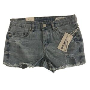 Blank NYC The Astor “Do You Mind” Women's Light Blue Distressed Jean Shorts 24